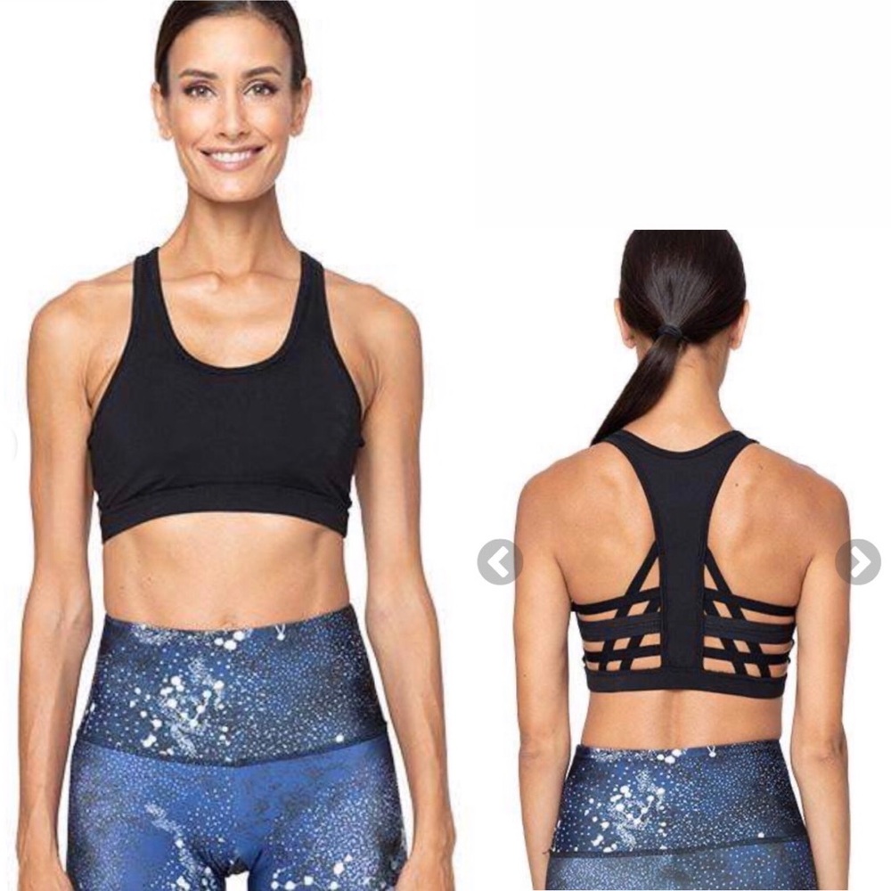 Whisper Macy Black Sports Bra Plus Size 1X New w/Tag
